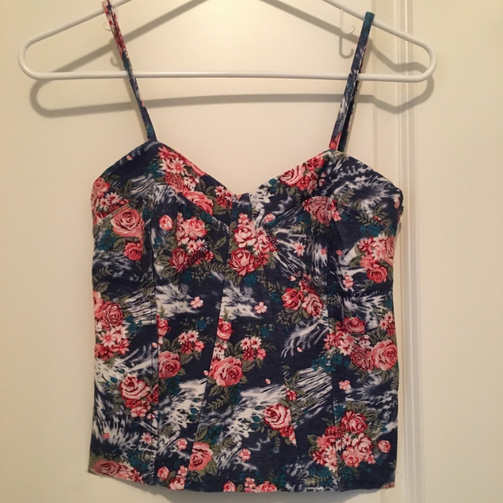 Floral crop top